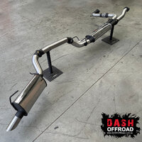 Y62 Manta Twin 3" Stainless Steel Cat Back Exhaust